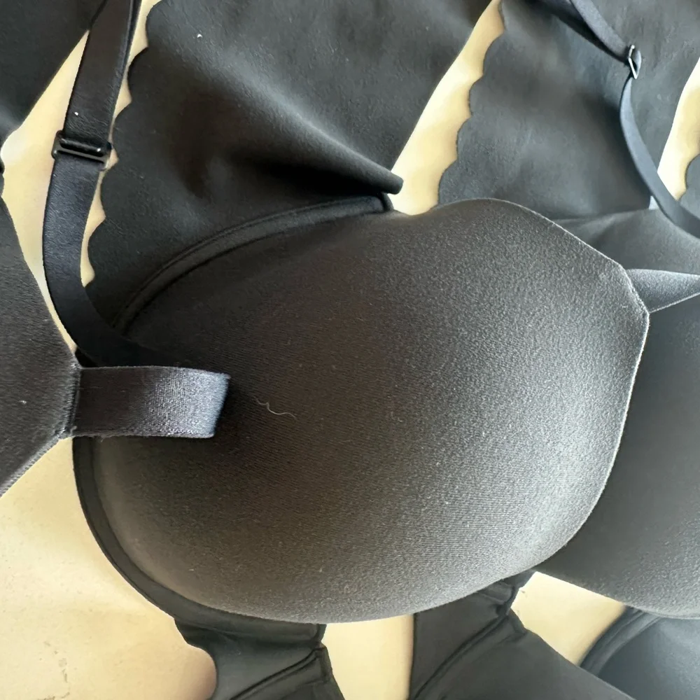 *4 Pack!* Aerie SMOOTHEZ Demi Lightly Lined Bra True Black 36DD - Picture 8 of 16